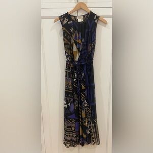 ⭐️Fuzzi Multi Color Long Dress—GORGEOUS!! Lined—Sheer—Like New Condition-Size S